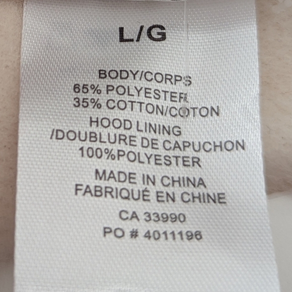 NWOT Hello Kitty Girls Cream Hoodie/Sweatshirt With Front & Left Arm Graphics - Picture 7 of 13